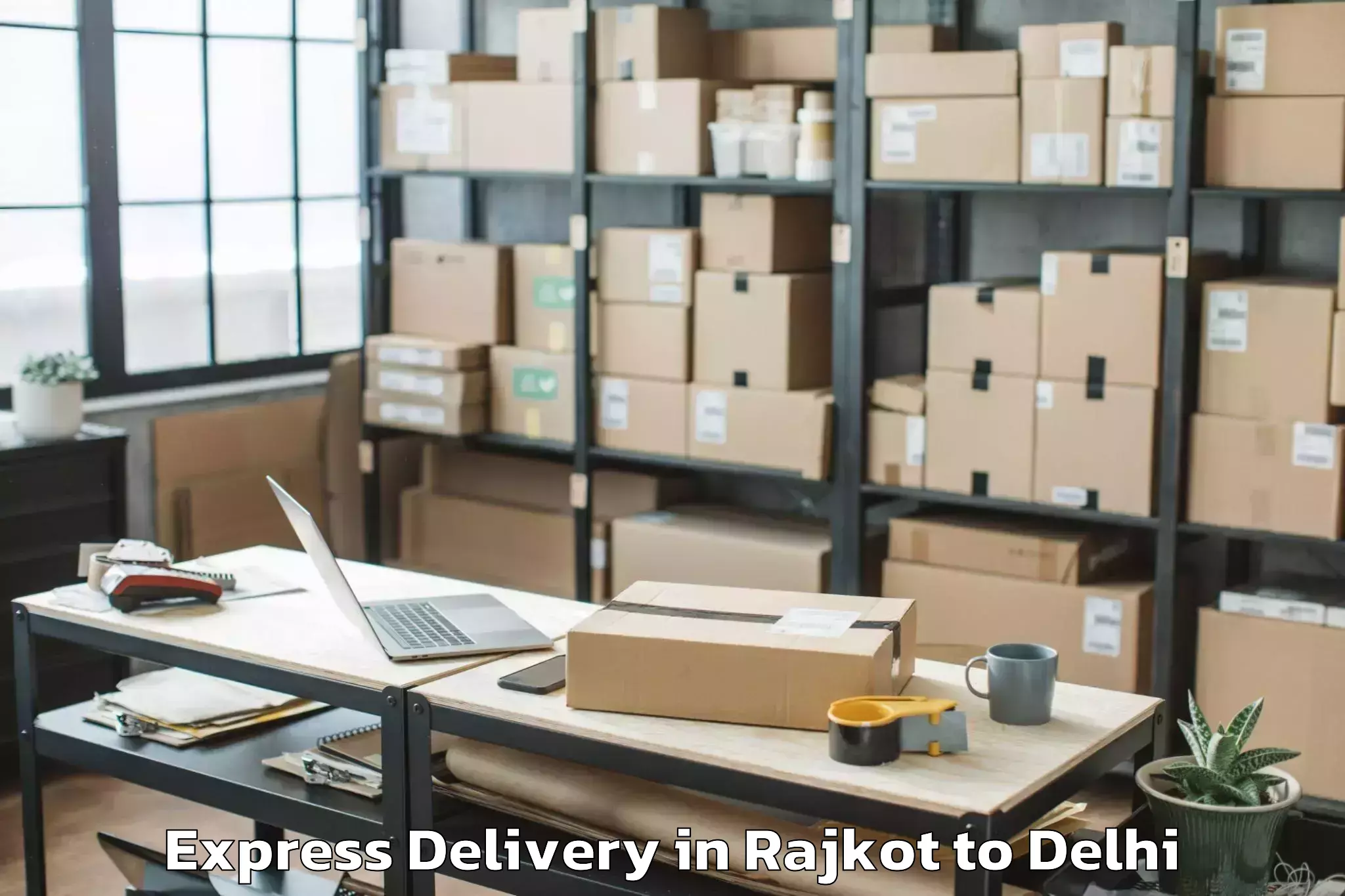 Trusted Rajkot to Jamia Millia Islamia New Delhi Express Delivery